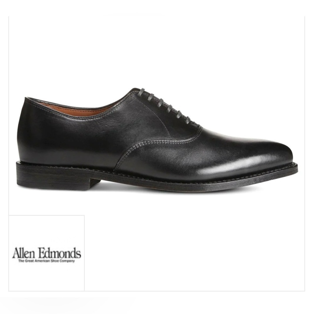 Allen Edmonds Carlyle Plain-toe Oxford Dress Shoe Black (8830) size 9.5 D